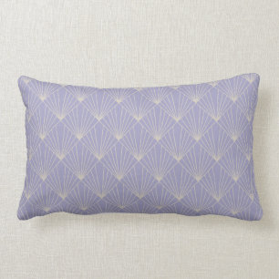 Provence Delicate Geometric Smoky Lavender Lumbar Pillow