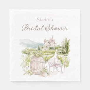 Provence Elegant Chateau French Country Bridal  Napkins