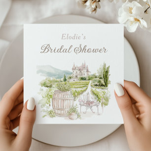 Provence Elegant Chateau French Country Bridal Napkins