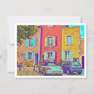 PROVENCE, FRANCE/ COLORFUL BUILDINGS POSTCARD