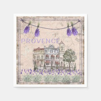 Provence France Lavender Flower Summer Love Paper Napkins by Flowers_in_Love at Zazzle