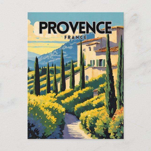 Provence France Postcard (Front)