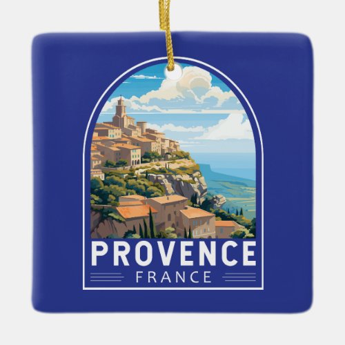Provence France Travel Art Vintage Ceramic Ornament
