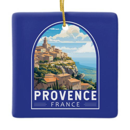 Provence France Travel Art Vintage Ceramic Ornament