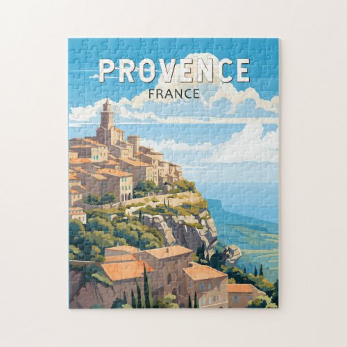 Provence France Travel Art Vintage Jigsaw Puzzle