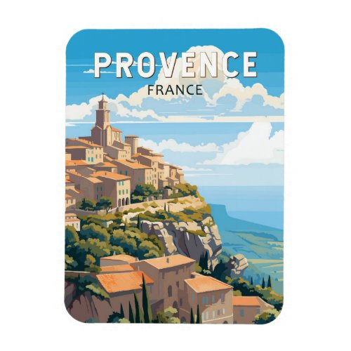 Provence France Travel Art Vintage Magnet