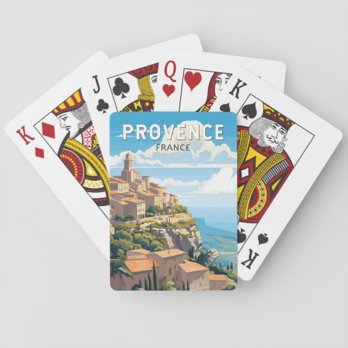 Provence France Travel Art Vintage Poker Cards