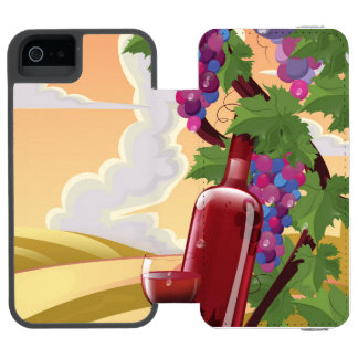 Provence France Vineyeard travel poster iPhone SE/5/5s Wallet Case