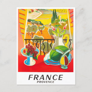Provence France vintage travel Postcard