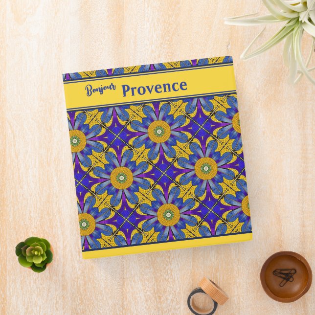 Provence - French Farmhouse Kitchen - Custom text 3 Ring Binder (In Situ)