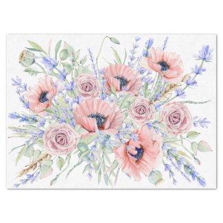 Provence Garden Horizontal Bouquet Tissue Paper