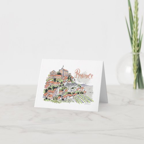 Provence Gordes note card