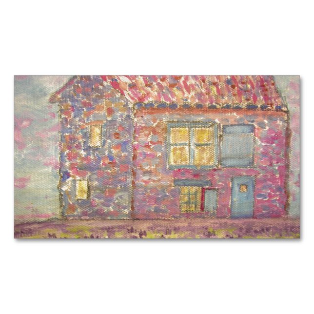 Provence House and Lavender Fields Business Card Magnet (Front)