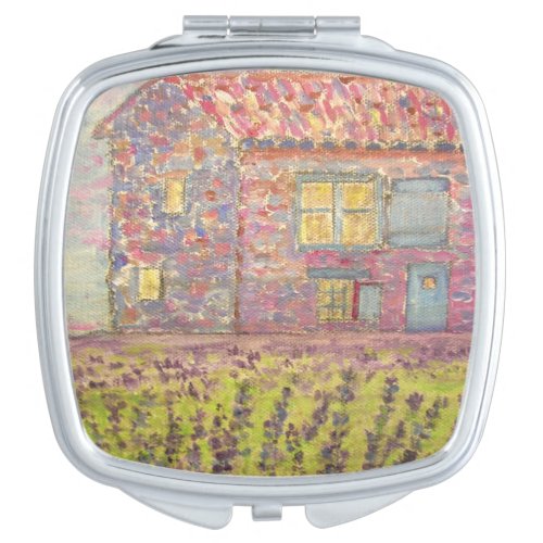 Provence House and Lavender Fields Compact Mirror
