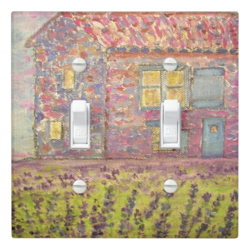 Provence House and Lavender Fields Light Switch Cover