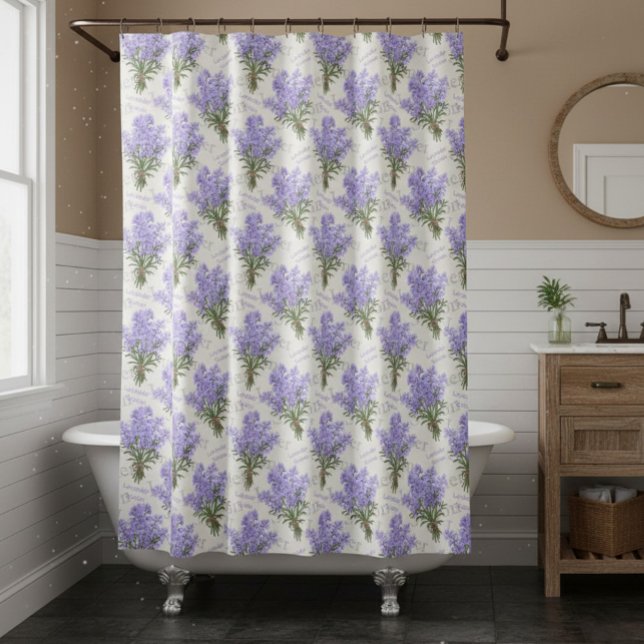 Provence Lavender Bunches Shower Curtain (Creator Uploaded)