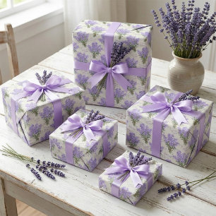 Provence Lavender Bunches Wrapping Paper