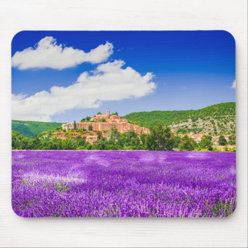 Provence lavender field landscape mousepad