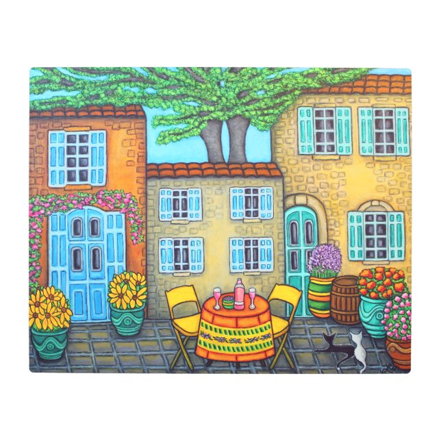 Provence Memories Metal Art Print Lisa Lorenz (Front)