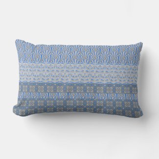 Provence Mixed Patterns Blue and Taupe