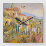 Provence Retreat Wall Clock at Zazzle