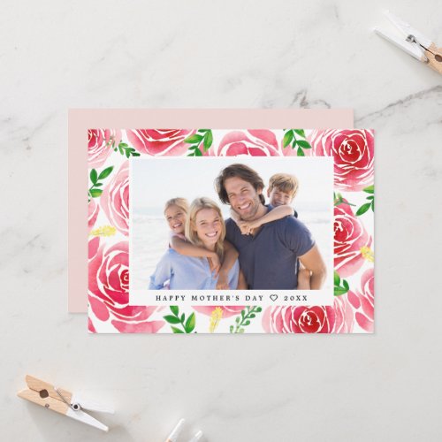 Provence Rose  Mothers Day Photo Card