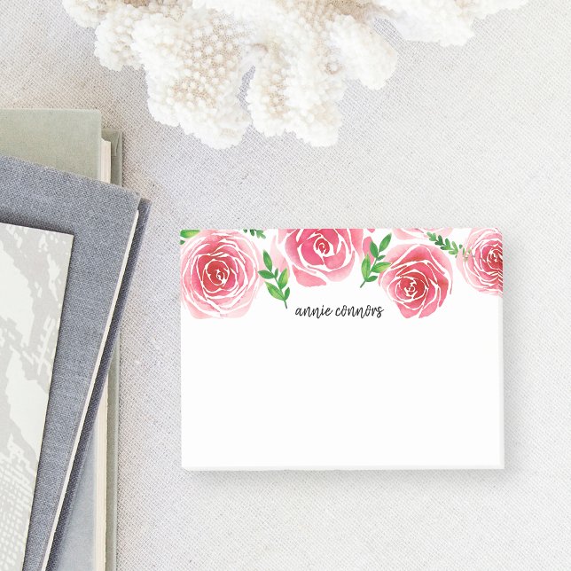 Provence Rose Personalized Post-it Notes (Creator Uploaded)