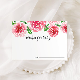 Provence Rose Wishes for Baby Card