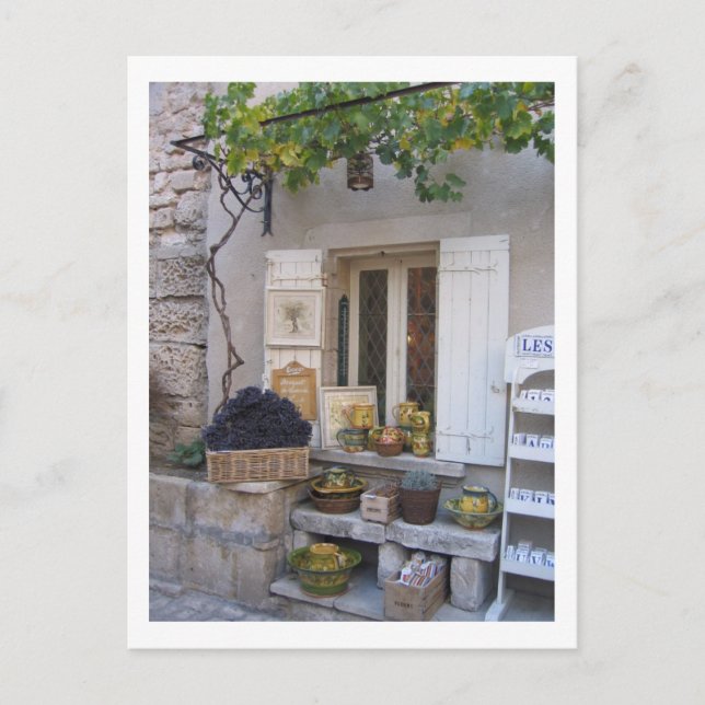 Provence Store Front Display Postcard (Front)