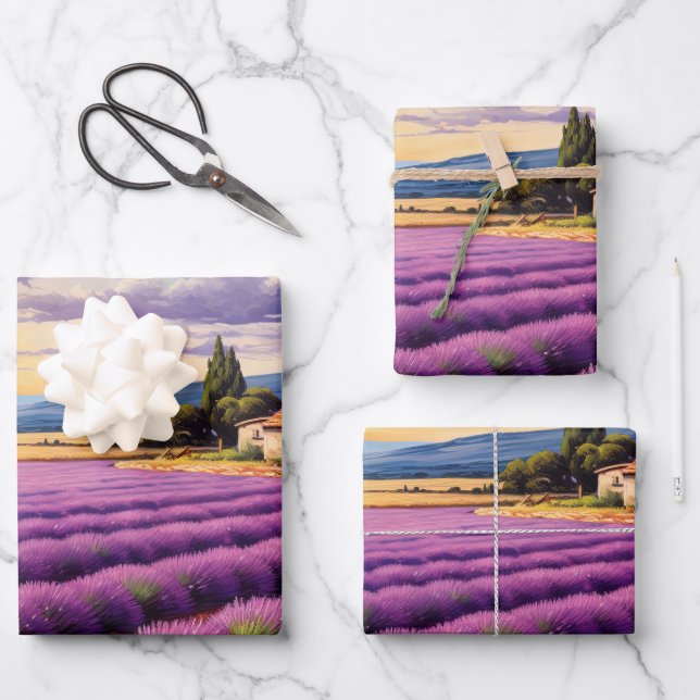 Provence Wrapping Paper Sheets (Front)