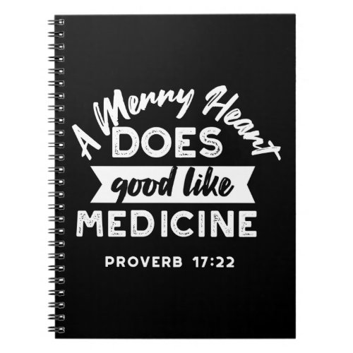 Proverb 17 Bible Verse Quote Alternate Design II Notebook