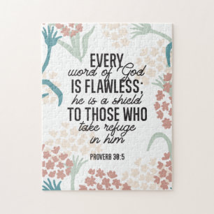 Proverb 30:5 Bible Verse Jigsaw Puzzle
