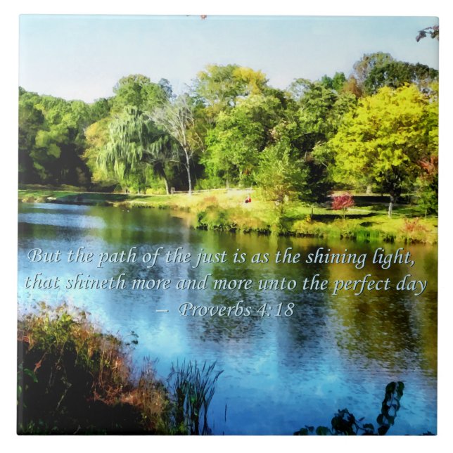 Proverb 4:18 Path of the Just Tile (Front)