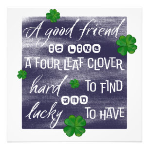 Proverb about friendship-Friendship proverb Photo Print
