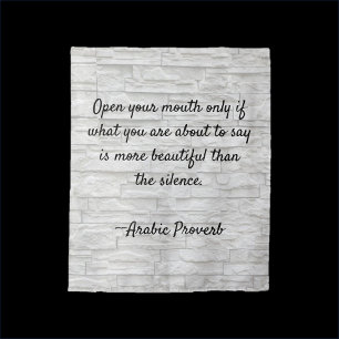 Proverb Wisdom Quote Tapestry