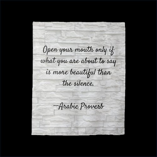 Proverb Wisdom Quote  Tapestry