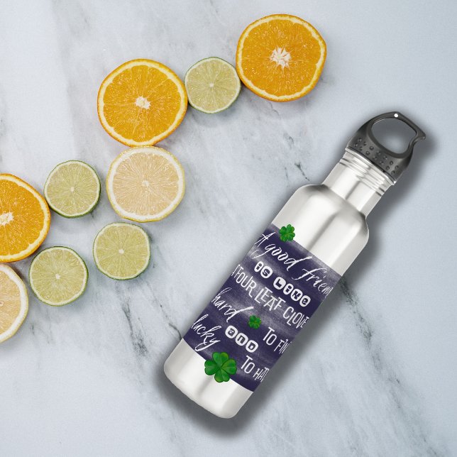 Proverbe sur l’amitié-Friendship proverb Stainless Steel Water Bottle (Creator Uploaded)