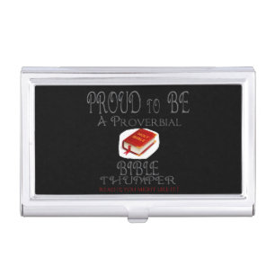Proverbial Bible Thumper Business Card Case