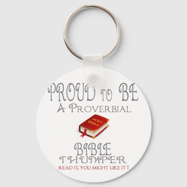Proverbial Bible Thumper Keychain (Front)