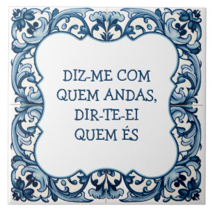 Provérbio português ceramic tile