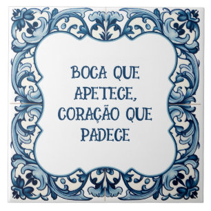 Provérbio português ceramic tile