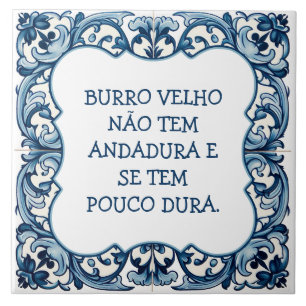 Provérbio português ceramic tile