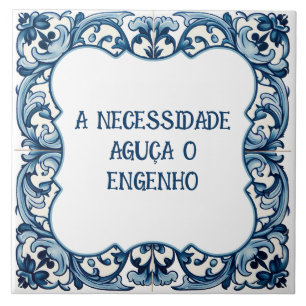 Provérbio português ceramic tile