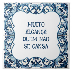 Provérbio português ceramic tile