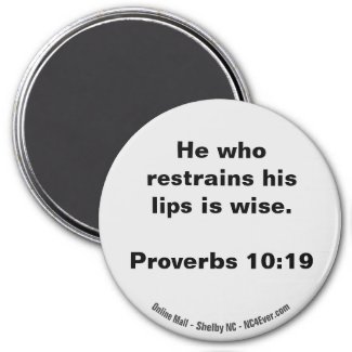 Proverbs 10:19 magnet