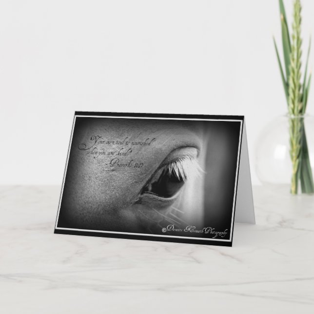 Proverbs 11:17 (Thinking of You) Card (Front)