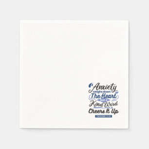 Proverbs 12:25 Bible Verse – Kind Word Art Napkins