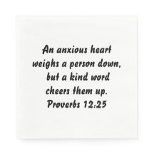 Proverbs 12:25 Elegant Custom Bible Verse