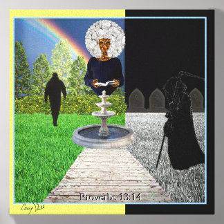 Proverbs 13:14 Art Canvas Photo Tile