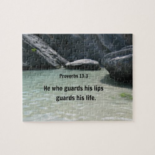 Proverbs 133 He who guards his lips Jigsaw Puzzle